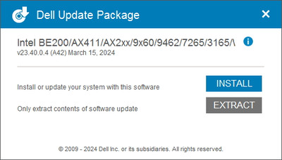 Intel Wireless Network Adapter drivers version 23.40.0.4