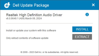 Realtek High Definition Audio drivers version 6.0.9649.1 WHQL