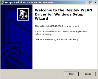 Realtek RTL8852AE PCI-E Wireless Lan drivers version 6001.10.356.1