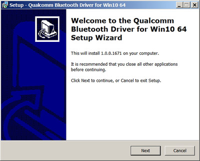 Qualcomm WCN685x Bluetooth Adapter drivers version 1.0.0.1671