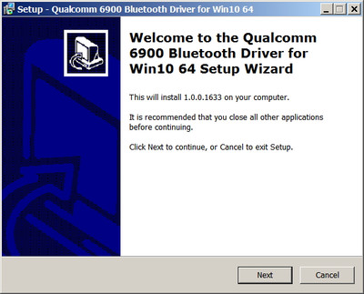 Qualcomm WCN685x Bluetooth Adapter drivers 1.0.0.1633